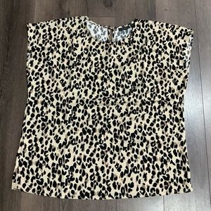 Women’s Halogen Cheetah Blouse Size Large